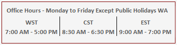 Red2Go Office Hours Monday to Friday Except Public Holidays WA, WST 7 am to 5pm